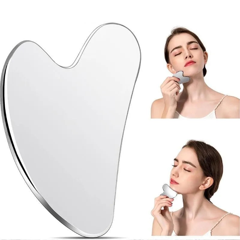 Stainless Steel Heart Gua Sha