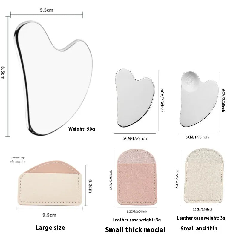 Stainless Steel Heart Gua Sha