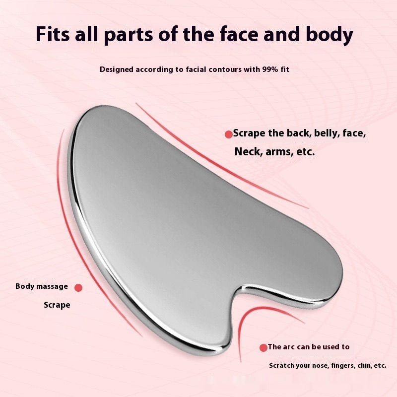 Stainless Steel Heart Gua Sha