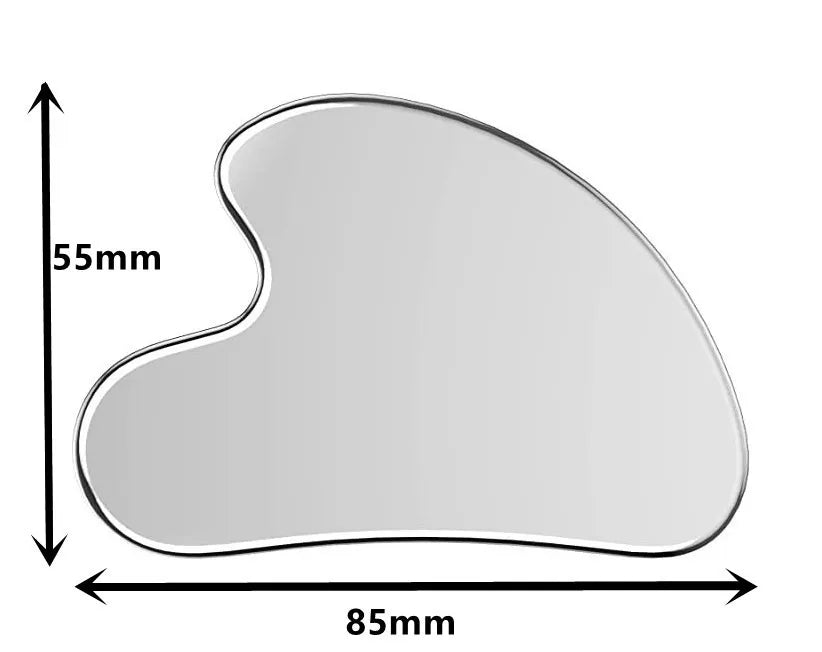 Stainless Steel Heart Gua Sha
