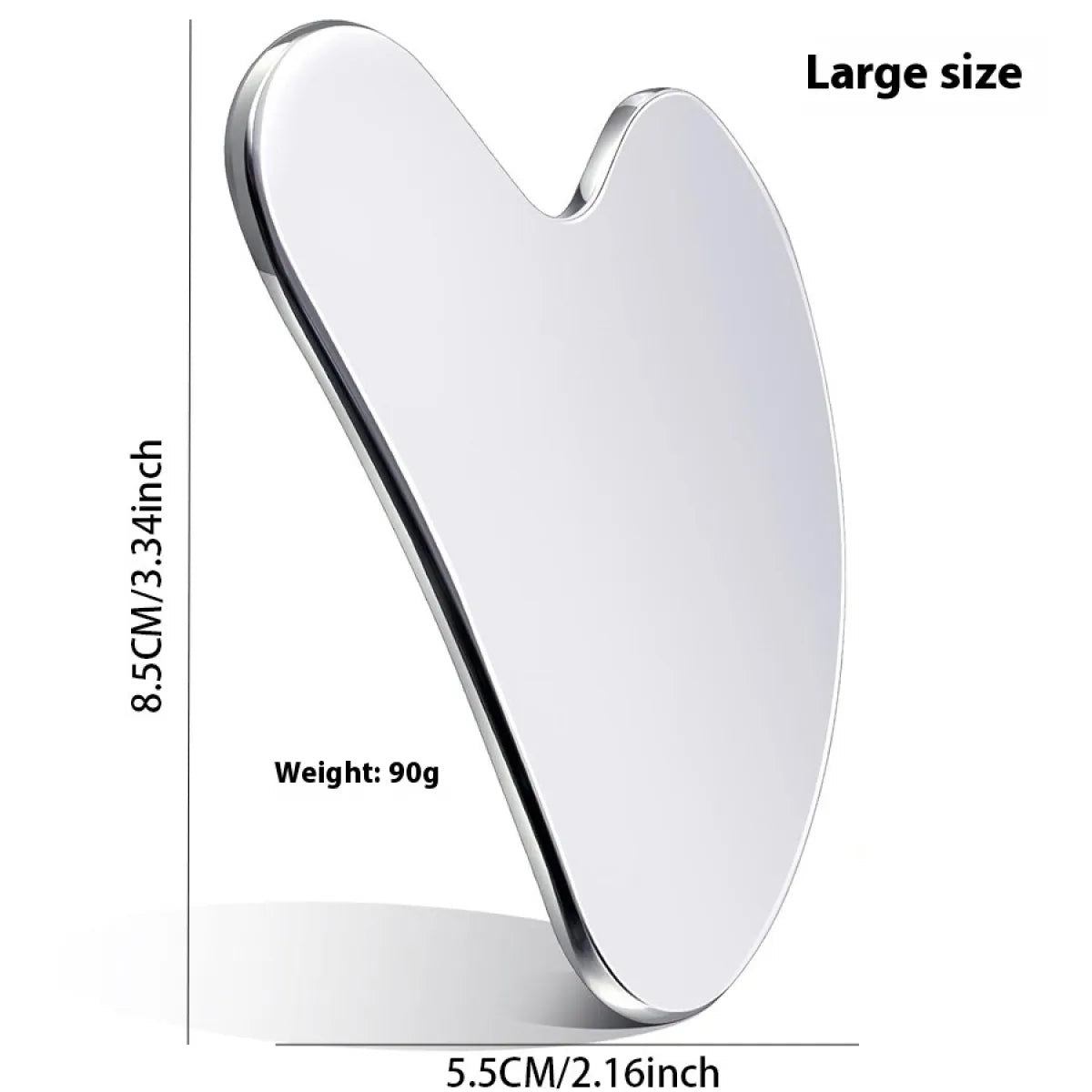 Stainless Steel Heart Gua Sha