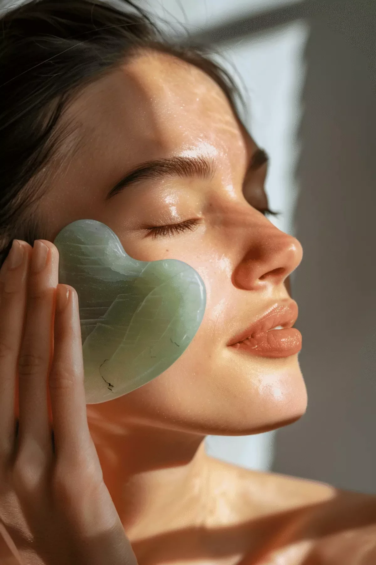 Facial de-puffing ritual