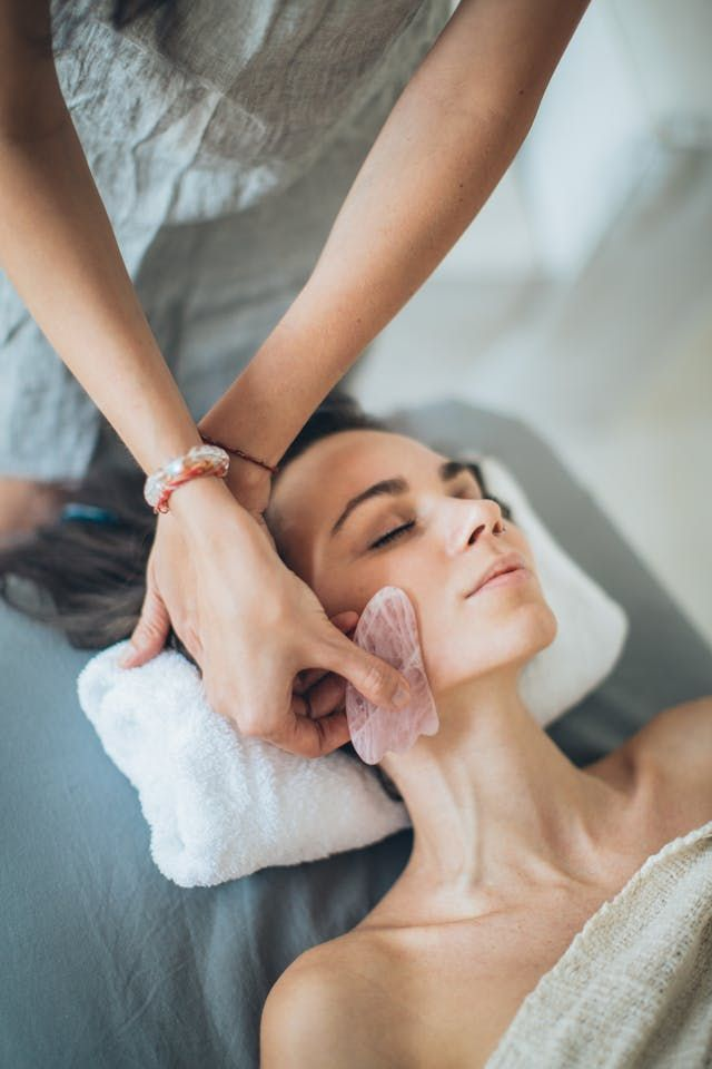 Jaw and neck tension release ritual
